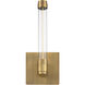 Jedi Wall Sconce Wall Light in Aged Brass, dweLED