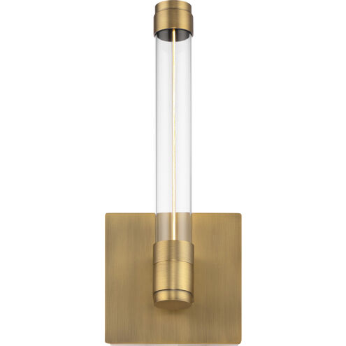 Jedi Wall Sconce Wall Light in Aged Brass, dweLED
