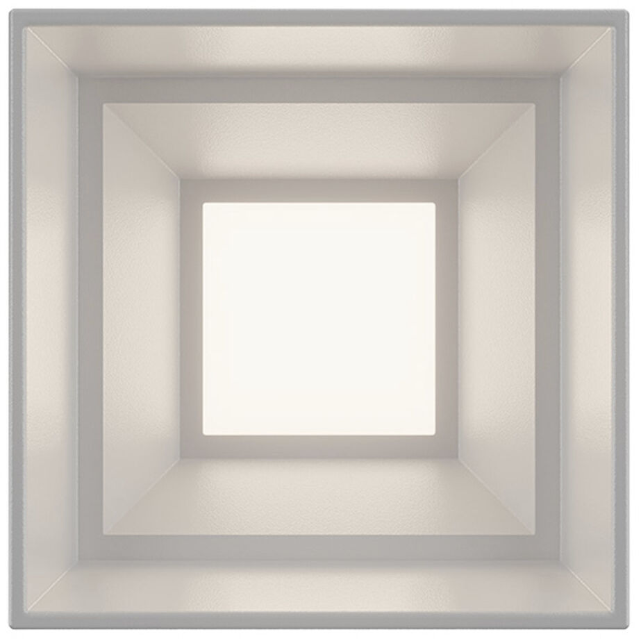 Downtown LED 3.5 inch White Outdoor Flush Mount in 3000K, dweLED