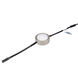 Line Voltage Puck Light LED Brushed Nickel Button Light