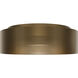 Grille LED 18 inch Aged Brass Flush Mount Ceiling Light in 4000K, dweLED