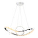 Vornado LED 14 inch Chrome Pendant Ceiling Light, dweLED