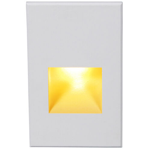 WAC Lighting Tyler 120 3.80 watt White Step and Wall Light in Amber, WAC Lighting WL-LED200-AM-WT - Open Box