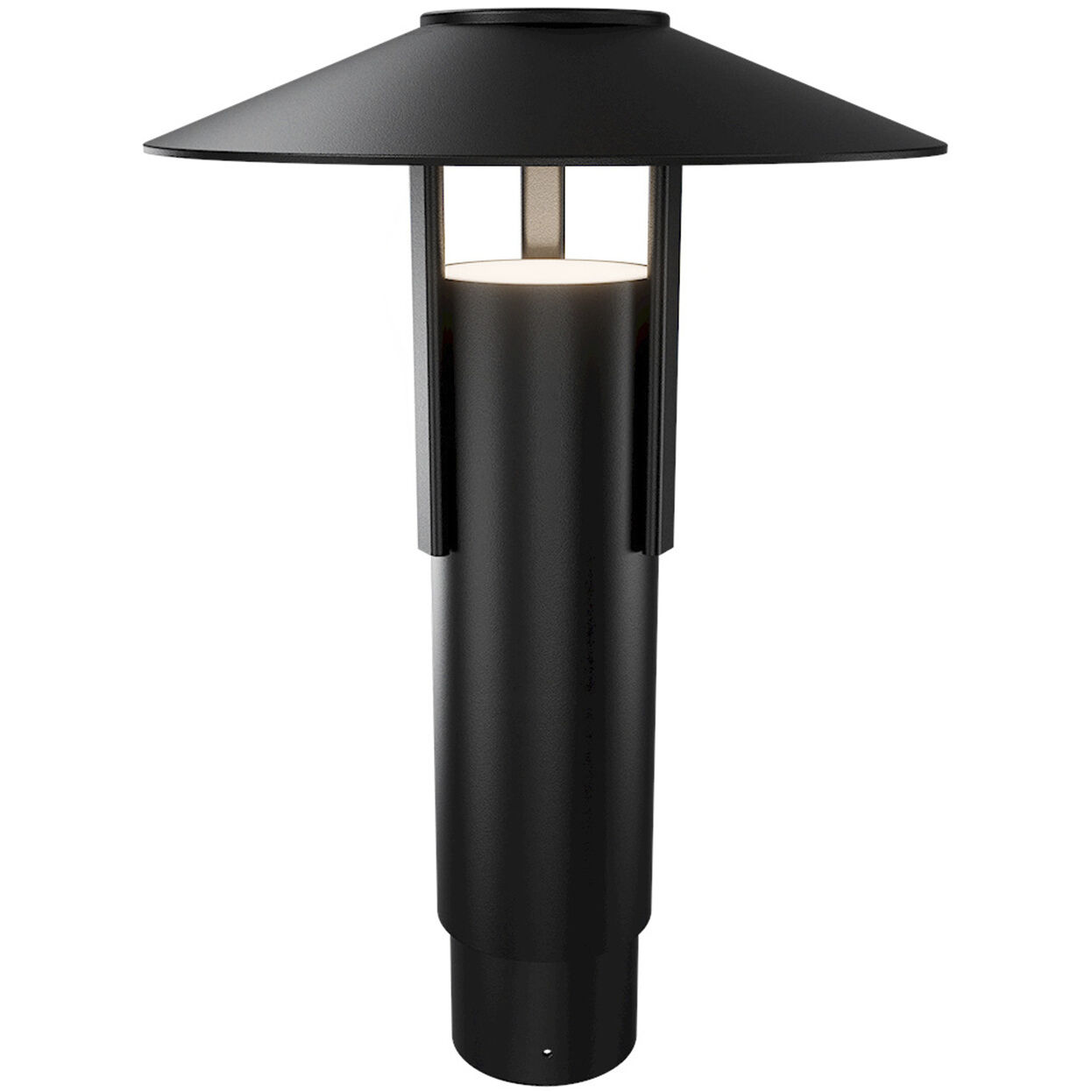 Ventt LED 17.38 inch Black Post Light, dweLED