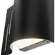 Swivet LED 12 inch Black Outdoor Wall Light, dweLED