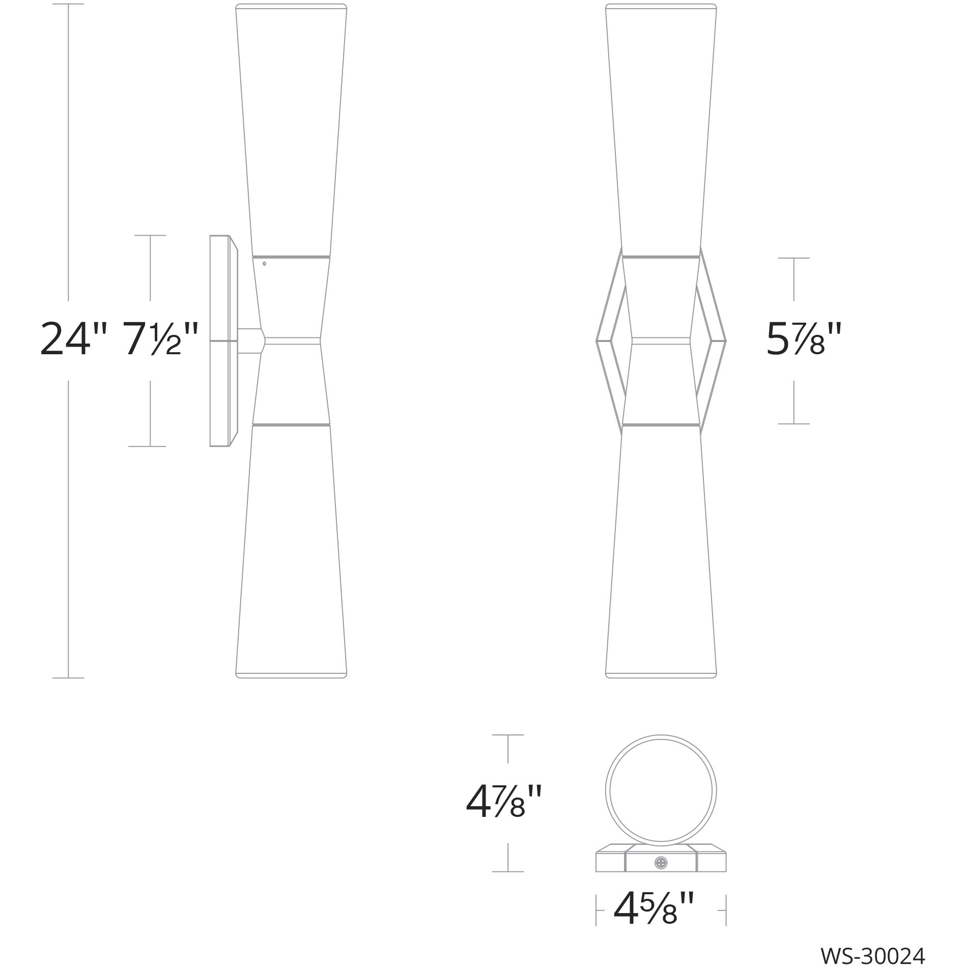 Locke LED 4.88 inch Aged Brass Bath Vanity & Wall Light, dweLED