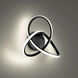 Vornado 5 Light 18.63 inch Black Wall Sconce Wall Light, dweLED