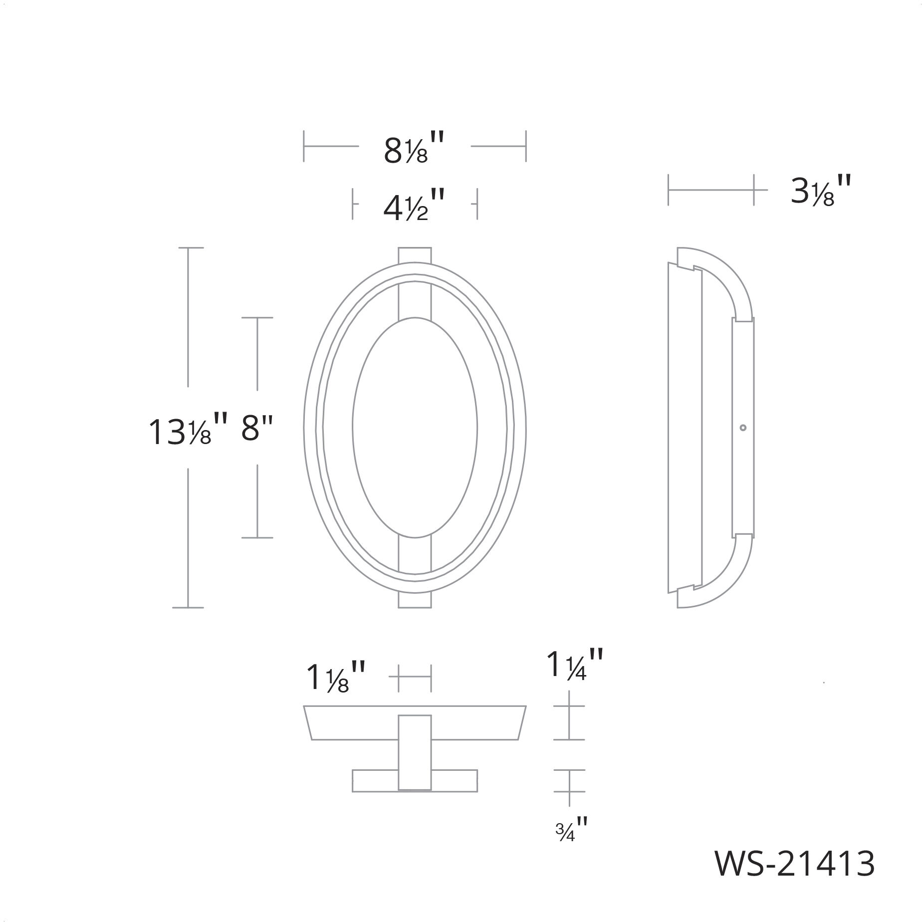 Solitaire Wall Sconce Wall Light in Aged Brass, dweLED