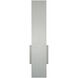 Stag LED 2.5 inch Brushed Aluminum Outdoor Wall Light in 3500K, dweLED