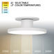 Twist-N-Lite LED 8 inch White Semi-Flush Mount Ceiling Light