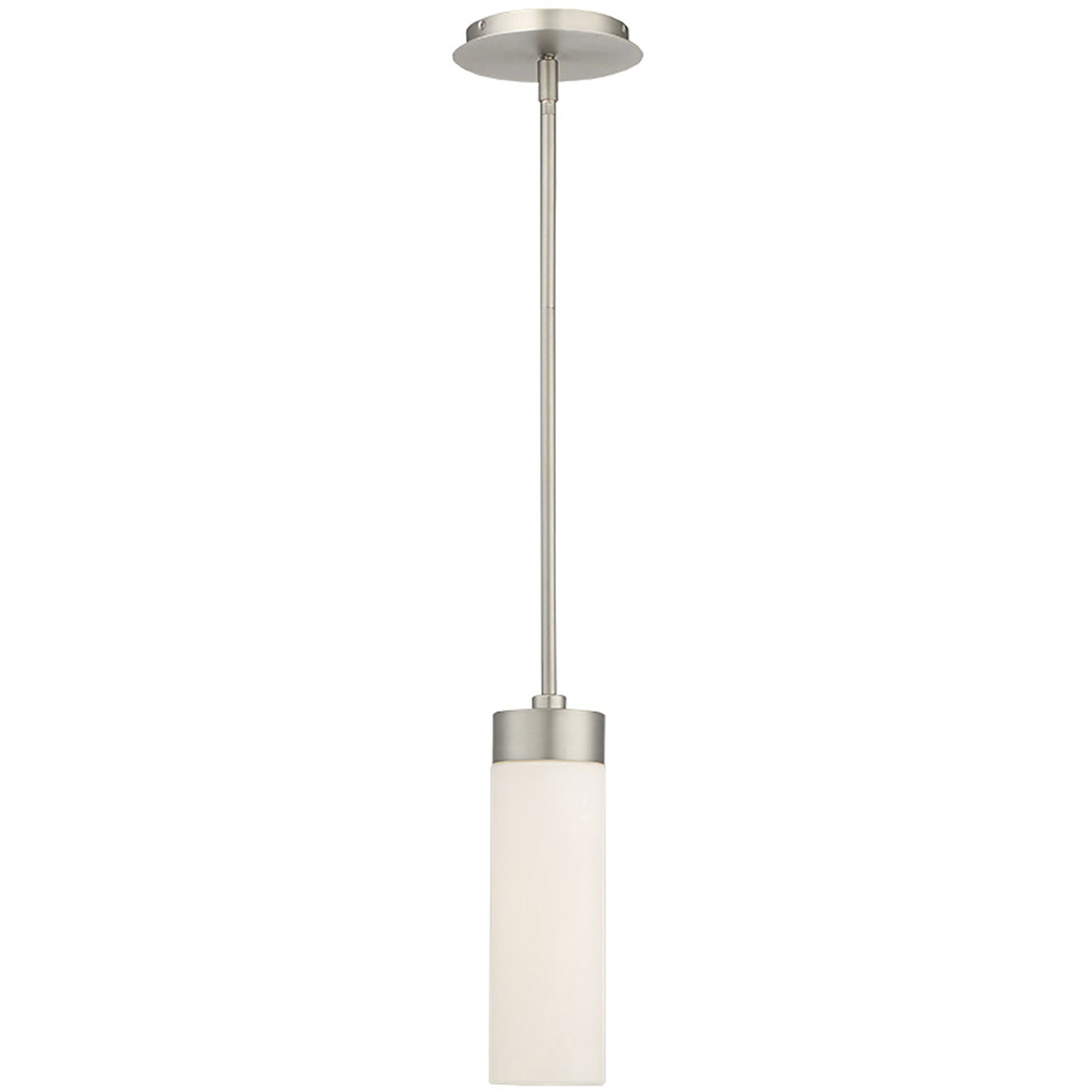 Elementum LED 3.5 inch Satin Nickel Pendant Ceiling Light in 3000K, dweLED
