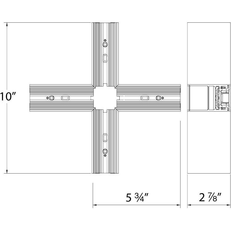 Ventrix White Track Component Ceiling Light