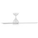Mocha 54 inch Matte White Downrod Ceiling Fans, Smart Fan