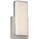 Corbusier LED 3.39 inch Satin Nickel ADA Wall Sconce Wall Light in 2700K, dweLED