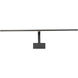 Uptown 25 watt 34 inch Black Picture Light Wall Light, dweLED