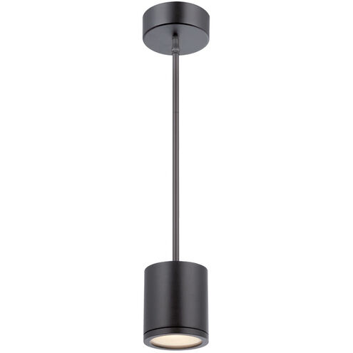 Tube LED 5 inch Black Mini Pendant Ceiling Light