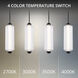Portos LED 6 inch Black Outdoor Mini-Pendant, dweLED