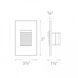WAC 12V Step Light LED 3.13 inch White ADA Step and Wall Light in 2700K Warm LED, WAC Landscape