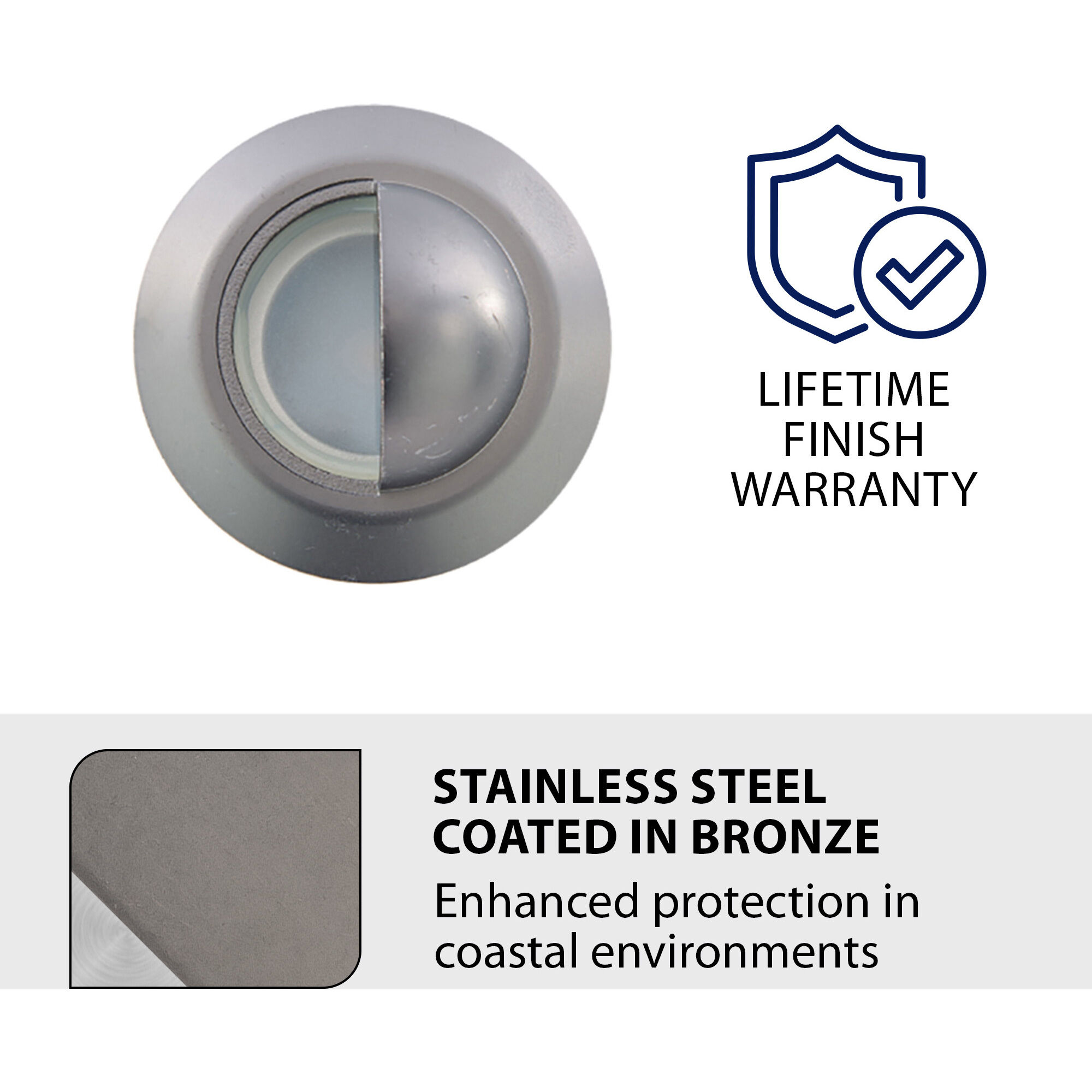 Tyler 12 4.1 watt Stainless Steel Coated in Bronze Path Lighting in 3000K, Bronzed Stainless Steel, WAC Landscape