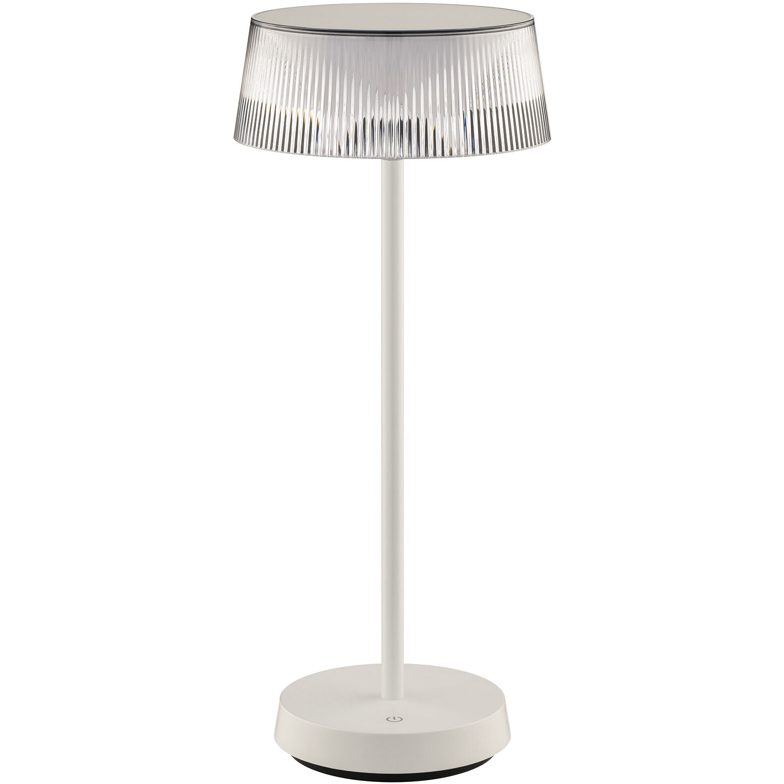 Crystal 14.38 inch 2.00 watt White Rechargeable Table Lamp Portable Light, WAC Limited