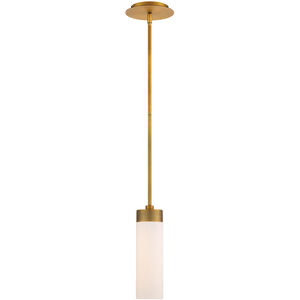 Elementum LED 4 inch Aged Brass Pendant Ceiling Light in 3500K, 11in, dweLED