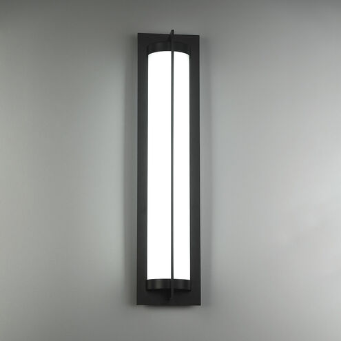 Oberon LED 26 inch Black Outdoor Wall Light, dweLED