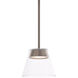 Chandra 1 Light 7.5 inch Brushed Nickel Mini Pendant Ceiling Light, dweLED