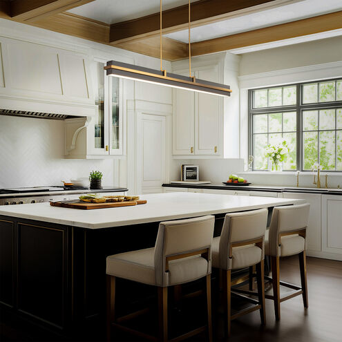 Desmond Linear Pendant Ceiling Light in 3500K, dweLED