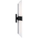 Fallon 2 Light 22.5 inch Black Bath Vanity & Wall Light, dweLED
