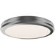 Parthenon LED 10 inch Brushed Nickel Flush Mount Ceiling Light in 4000K, dweLED