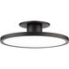 Twist-N-Lite LED 11 inch Black Semi-Flush Mount Ceiling Light