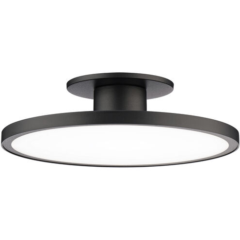 Twist-N-Lite LED 11 inch Black Semi-Flush Mount Ceiling Light