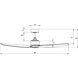 Stella 60 inch Matte White Downrod Ceiling Fans, Smart Fan