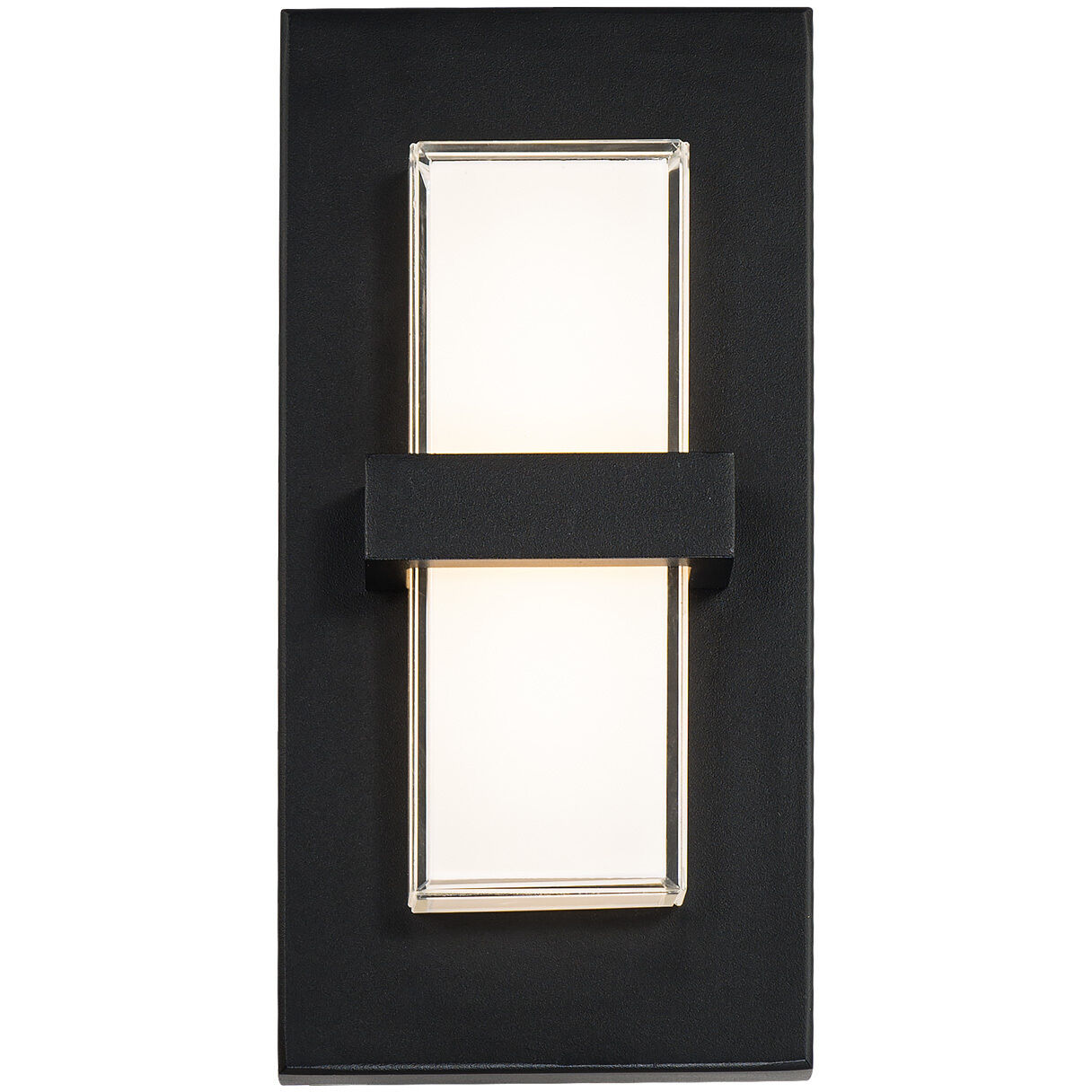 Bandeau LED 10 inch Black Outdoor Wall Light in 3000K, dweLED