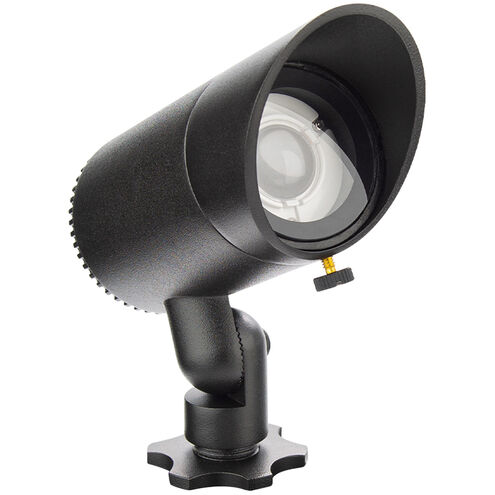 InterBeam 9 3 watt Black Accent Lighting in 3000K, Low Voltage Accent Light, WAC Landscape