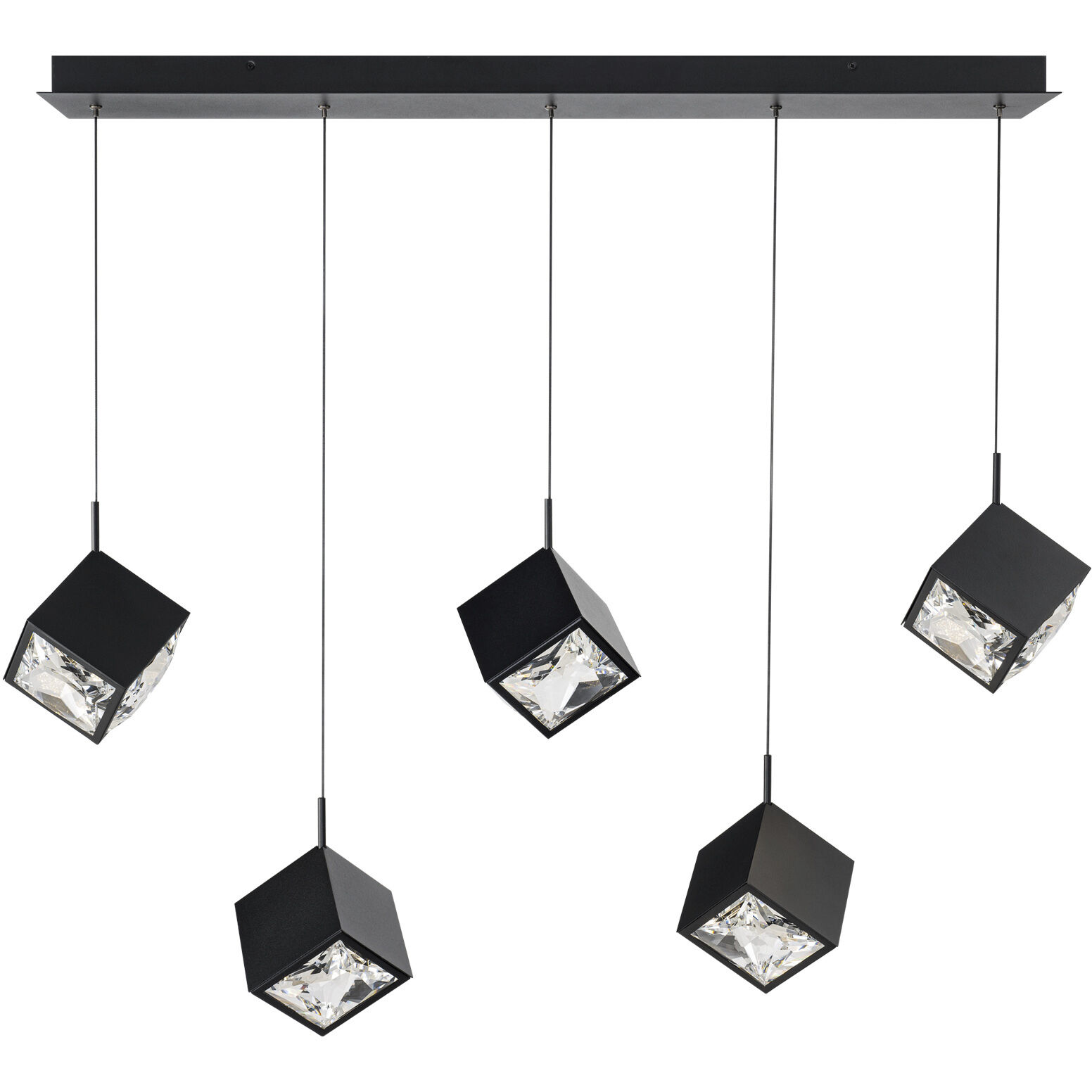 WAC Lighting PD-29305L-BK Ice Cube LED 7.75 inch Black Multi-Light