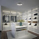 Pinpoint LED 16.38 inch Black Flush Mount Ceiling Light in 4000K, dweLED