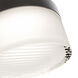 Balto III LED 5.38 inch Black Outdoor Flush Mount, dweLED