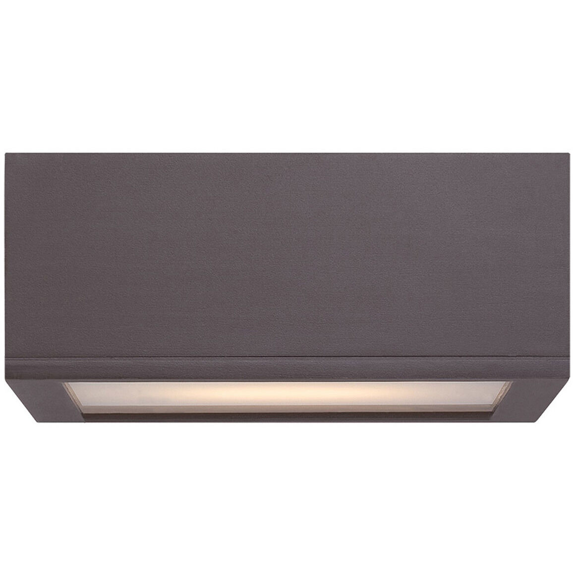 Rubix LED 10 inch Bronze Outdoor Flush