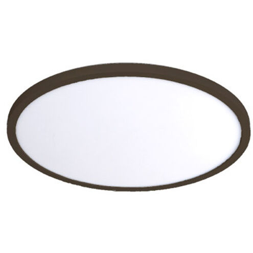 Round LED 7 inch Bronze Flush Mount Ceiling Light in 3500K