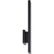 Stag LED 2.5 inch Black Outdoor Wall Light in 3500K, dweLED