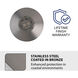 Surface Mounted Indicator Light 12 2.8 watt Stainless Steel Coated in Bronze Path Indicator Light in 2700K Warm LED, WAC Landscape