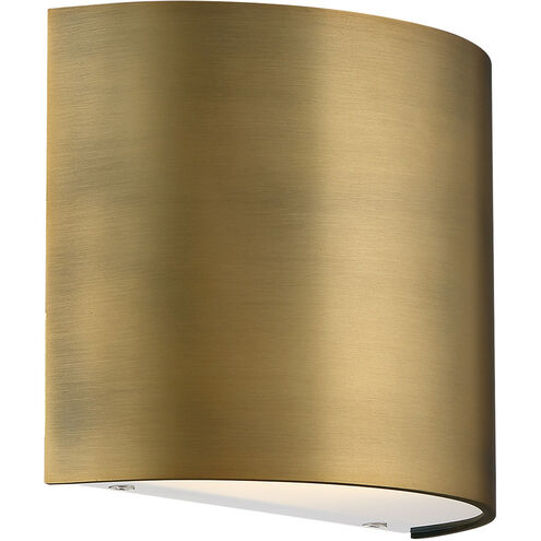 Pocket LED 7 inch Aged Brass Bath Vanity & Wall Light, dweLED