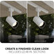 X Track White Outdoor Track Accessory Ceiling Light