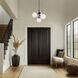 Quatrro LED 26.75 inch Aged Brass Pendant Ceiling Light in 4000K, dweLED