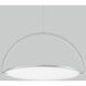 Vanity LED 23 inch Titanium Pendant Ceiling Light, dweLED
