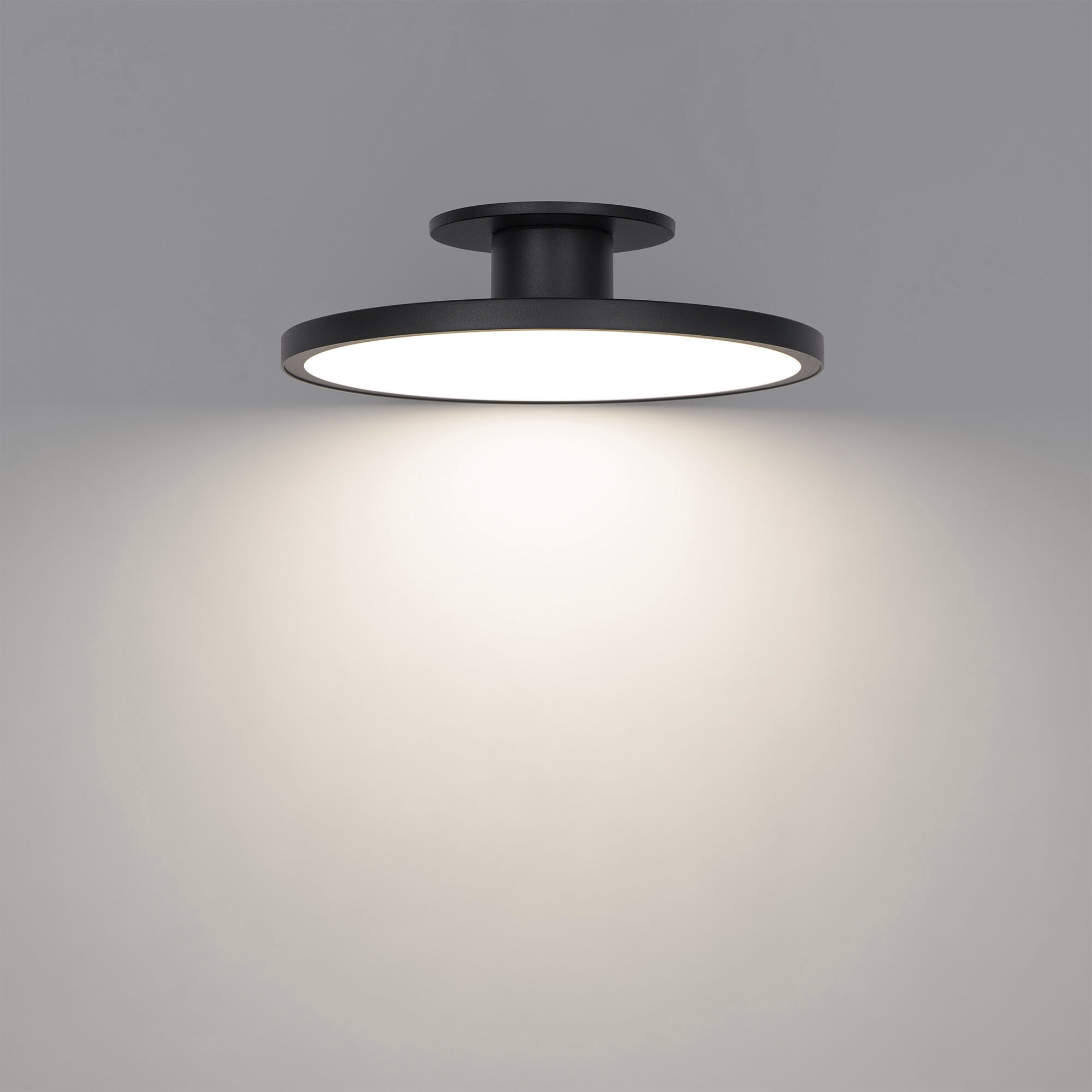 Twist-N-Lite LED 11 inch Black Semi-Flush Mount Ceiling Light, WAC Limited