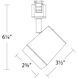 Ocularc 1 Light 120 White J Track Fixture Ceiling Light