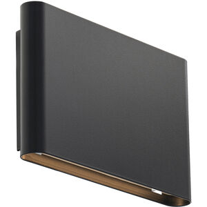 Tablet LED 5.5 inch Black Outdoor Wall Light