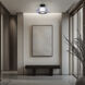Doma LED 13.5 inch Black Flush Mount Ceiling Light in 2700K, dweLED